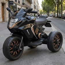 Мотоцикл для детей M 5050ELR-2 черный с пультом управления